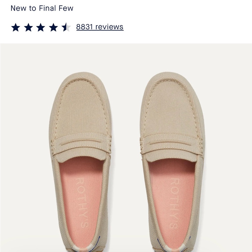 Rothy's Women's Driver Loafers, NWT Size 8.5
